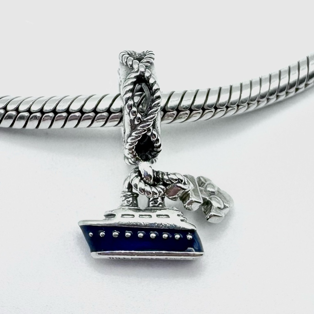 Pandora x Disney Cruise Line Ship & Mickey Anchor Sterling Silver Charm